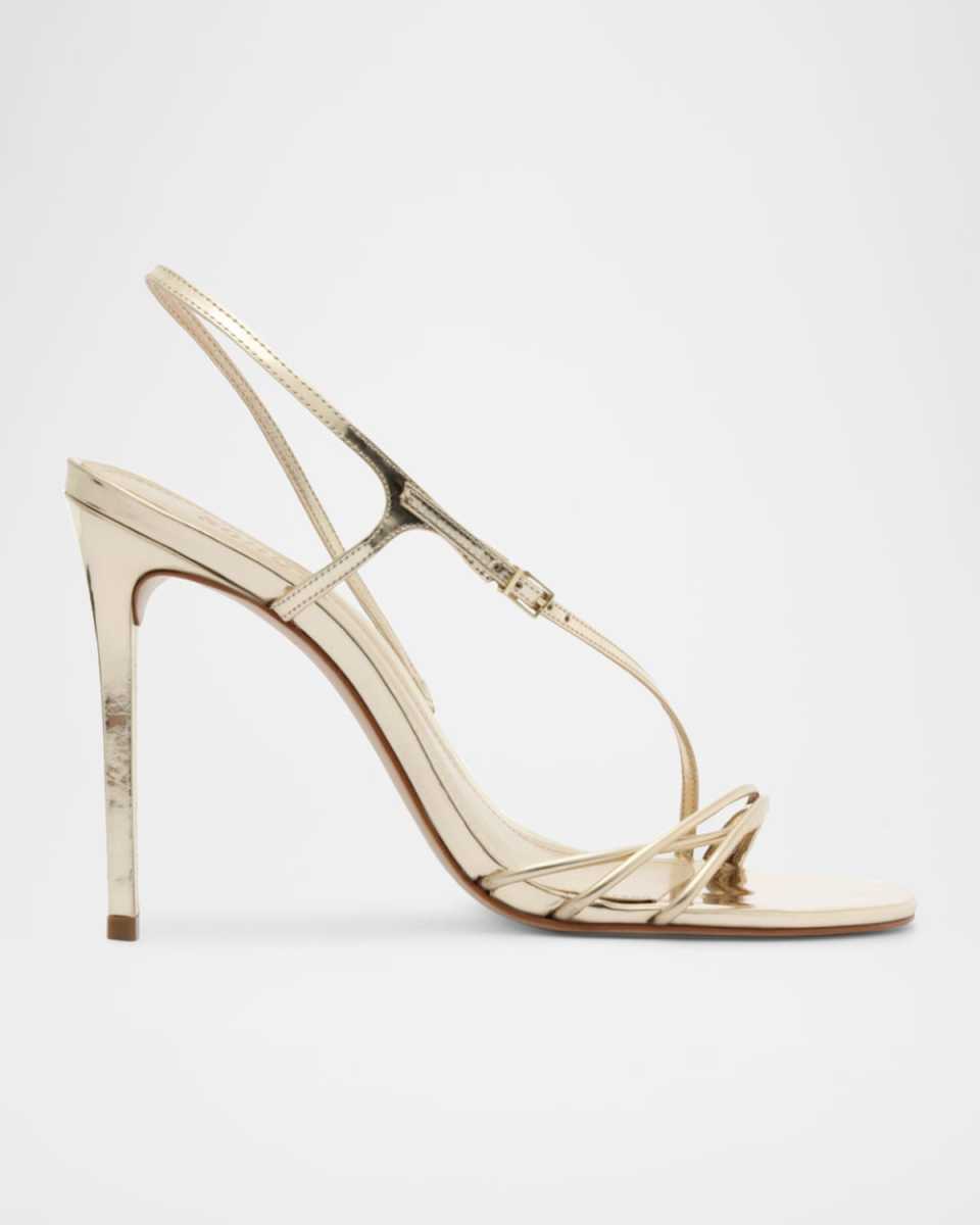 Inez Strappy Metallic Slingback Sandals